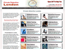 Tablet Screenshot of privatedetective-london.com